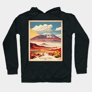 El Teide Spain Travel Tourism Retro Vintage Hoodie